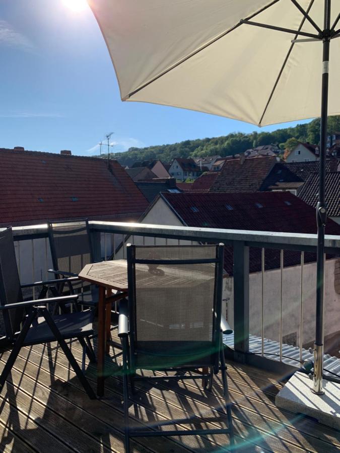Neues Inserat, modernes Penthouse, nahe Würzburg Exterior foto
